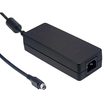 MEAN WELL 120W Power Brick AC/DC Adapter 48V dc Output, 2.5A Output