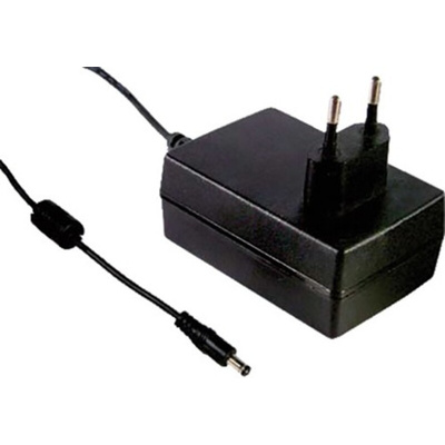 MEAN WELL 20W Plug-In AC/DC Adapter 5V dc Output, 4A Output