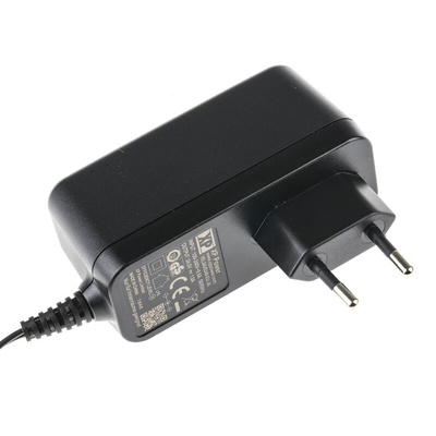 XP Power 24W Plug-In AC/DC Adapter 24V dc Output, 1A Output