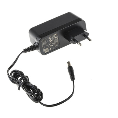 XP Power 24W Plug-In AC/DC Adapter 24V dc Output, 1A Output
