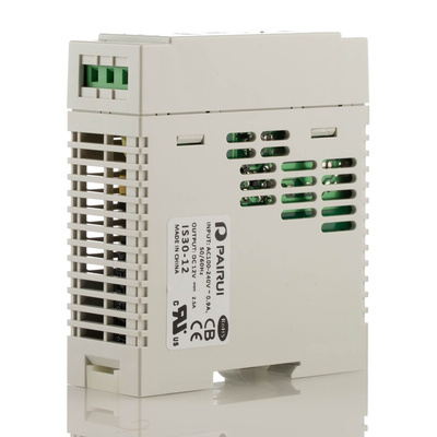 RS PRO Switch Mode DIN Rail Power Supply, 230V ac, 12V dc dc Output, 2.5A Output, 30W