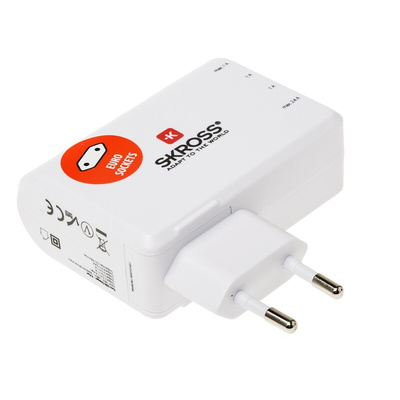 SKROSS 24W Plug-In AC/DC Adapter 5V dc Output, 4.8A Output