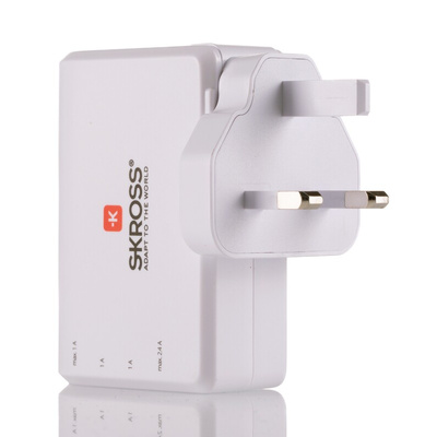 SKROSS 24W Plug-In AC/DC Adapter 5V dc Output, 4.8A Output