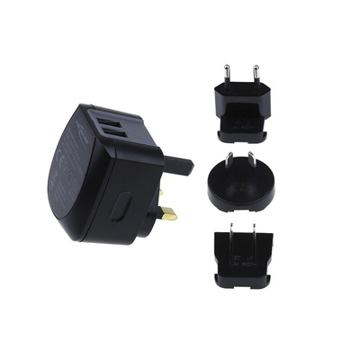 Ansmann Plug-In AC/DC Adapter 5V dc Output, 2400mA Output
