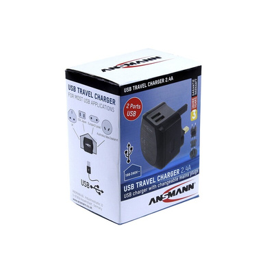 Ansmann Plug-In AC/DC Adapter 5V dc Output, 2400mA Output