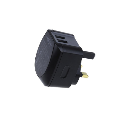 Ansmann Plug-In AC/DC Adapter 5V dc Output, 2400mA Output