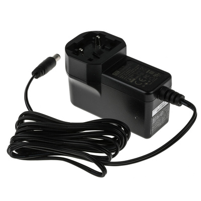 MEAN WELL 6W Plug-In AC/DC Adapter 24V dc Output, 250mA Output