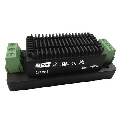 RS PRO DIN Rail Power Supply, 18 → 75V dc Input, 24V dc Output, 1.25A Output, 30W