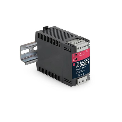 TRACOPOWER TCL Switch Mode DIN Rail Power Supply, 85 → 264V ac ac, dc Input, 24V dc dc Output, 2.5A Output, 60W