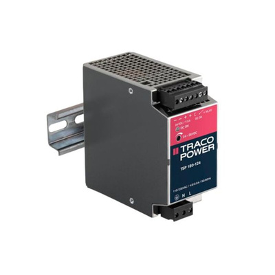 TRACOPOWER TSP Switch Mode DIN Rail Power Supply, 85 → 264V ac ac Input, 24V dc dc Output, 7.5A Output, 180W