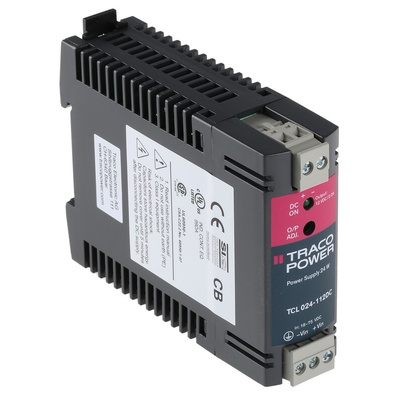 TRACOPOWER TCL-DC Switch Mode DIN Rail Power Supply, 18 → 75V dc dc Input, 12V dc dc Output, 2A Output, 24W