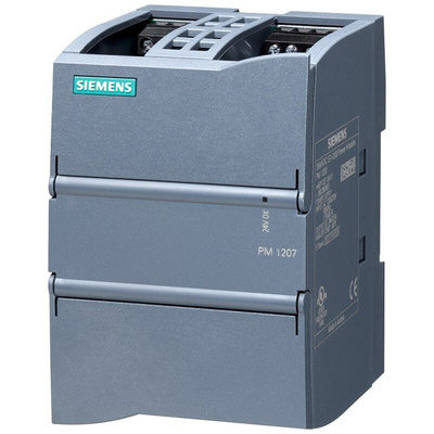 Siemens SIMATIC S7-1200 Switch Mode DIN Rail Power Supply, 85 → 132V ac ac Input, 24V dc dc Output, 2.5A Output,