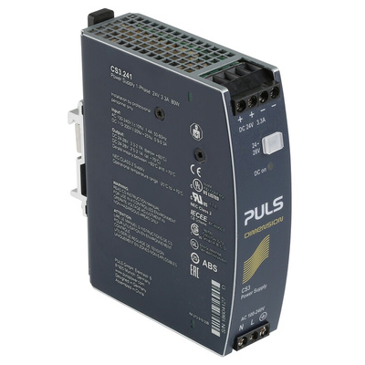 PULS DIMENSION C-Line Switch Mode DIN Rail Power Supply, 100 → 240V ac ac, dc Input, 24V dc dc Output, 3.3A