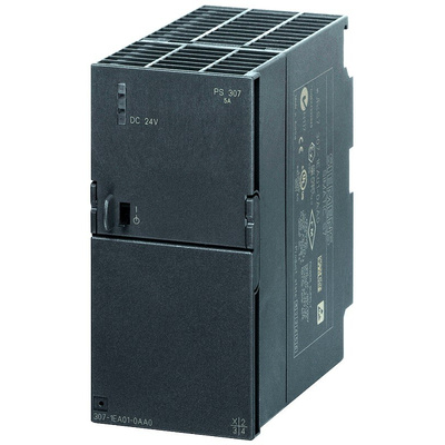 Siemens SIMATIC S7-300 Switch Mode DIN Rail Power Supply, 120 → 230V ac ac Input, 24V dc dc Output, 5A Output,