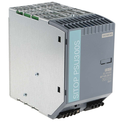 Siemens SITOP PSU300S Switch Mode DIN Rail Power Supply, 340 → 550V ac ac Input, 24V dc dc Output, 20A Output,