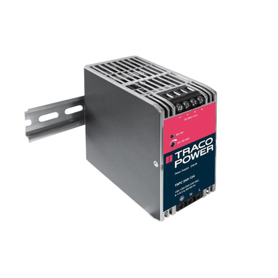 TRACOPOWER TSPC Switch Mode DIN Rail Power Supply, 85 → 264V ac ac Input, 24V dc dc Output, 10A Output, 240W