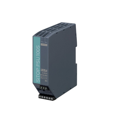 Siemens SITOP PSU100S Switch Mode DIN Rail Power Supply, 85 → 132V ac ac Input, 24V dc dc Output, 2.5A Output,