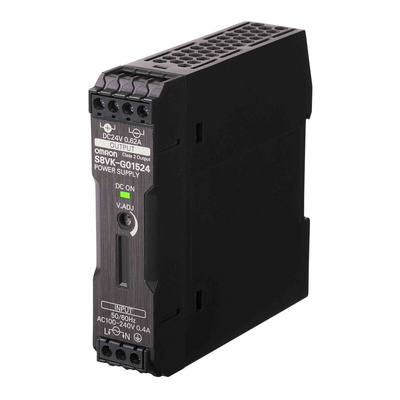 Omron S8VK-G DIN Rail Power Supply, 85 → 264V ac ac, dc Input, 24V dc dc Output, 650mA Output, 15W