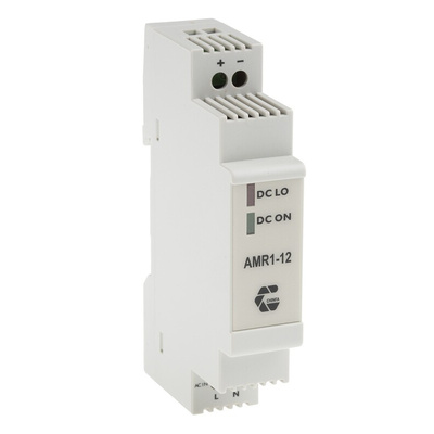 Chinfa AMR1 Switch Mode DIN Rail Power Supply, 230V ac ac Input, 12V dc dc Output, 830mA Output, 10W