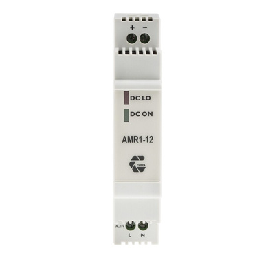 Chinfa AMR1 Switch Mode DIN Rail Power Supply, 230V ac ac Input, 12V dc dc Output, 830mA Output, 10W