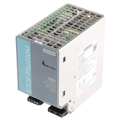 Siemens SITOP PSU200M Switch Mode DIN Rail Power Supply, 85 → 264V ac ac Input, 24V dc dc Output, 10A Output,