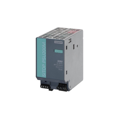 Siemens SITOP PSU200M Switch Mode DIN Rail Power Supply, 85 → 264V ac ac Input, 24V dc dc Output, 5A Output, 120W