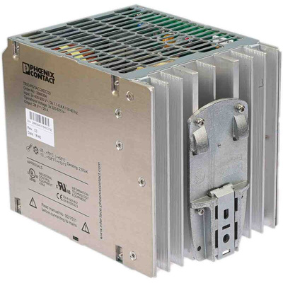 Phoenix Contact TRIO-PS/3AC/24DC/20 Switch Mode DIN Rail Power Supply, 400V ac ac Input, 24V dc dc Output, 20A Output,