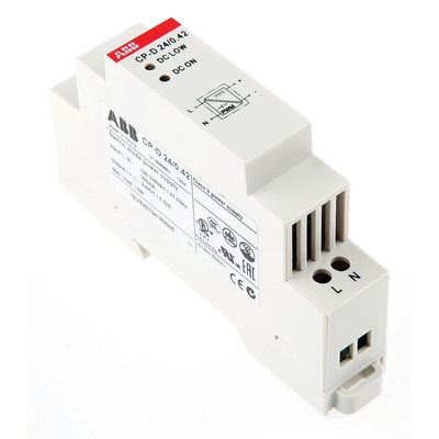 ABB CP-D Switch Mode DIN Rail Power Supply, 90 → 264V ac ac, dc Input, 24V dc dc Output, 400mA Output, 10W