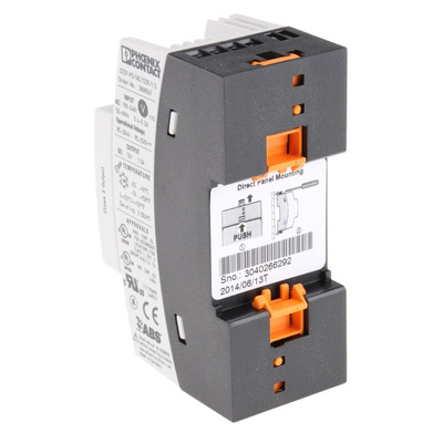 Phoenix Contact STEP-PS/1AC/12DC/1.5 Switch Mode DIN Rail Power Supply, 85 → 264V ac ac Input, 12V dc dc Output,