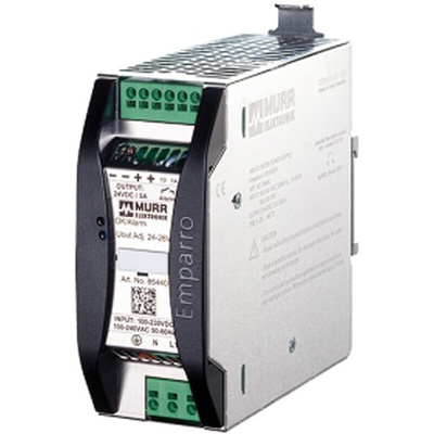Murrelektronik Limited EMPARRO Switch Mode DIN Rail Power Supply, 230V ac, 24V dc dc Output, 5A Output, 120W