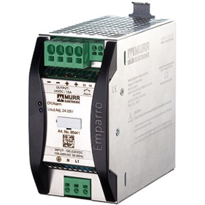 Murrelektronik Limited EMPARRO Switch Mode DIN Rail Power Supply, 230V ac, 24V dc dc Output, 10A Output, 240W