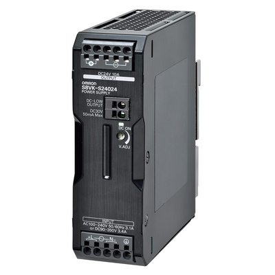Omron S8VK-S Switch Mode DIN Rail Power Supply, 24V dc dc Output, 10A Output, 240W