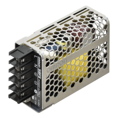 Omron S8FS-C DIN Rail Power Supply, 5V dc dc Output, 3A Output, 15W