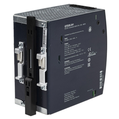 PULS Q DIN Rail Power Supply, 600V dc dc Input, 24V dc dc Output, 20A Output, 480W