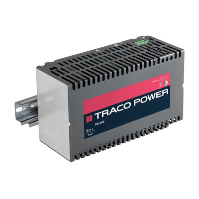 TRACOPOWER TIS Switch Mode DIN Rail Power Supply, 48V dc, 6A Output, 300W