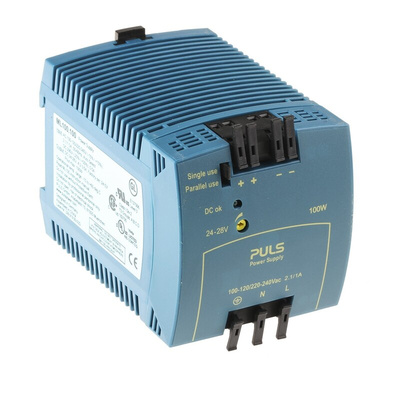 PULS MiniLine MLY Switch Mode DIN Rail Power Supply, 220 → 240V ac ac Input, 24V dc dc Output, 4.2A Output, 100W