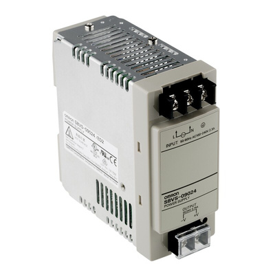Omron S8VS Switch Mode DIN Rail Power Supply, 85 → 264V ac ac Input, 24V dc dc Output, 3.75A Output, 90W