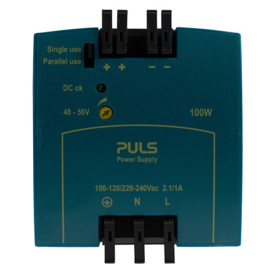 PULS MiniLine MLY Switch Mode DIN Rail Power Supply, 220 → 240V ac ac Input, 48V dc dc Output, 2.1A Output, 100W