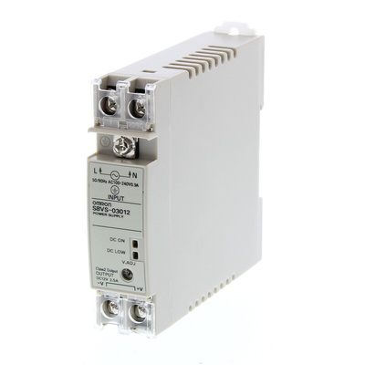 Omron S8VS Switch Mode DIN Rail Power Supply, 85 → 264V ac ac Input, 12V dc dc Output, 2.5A Output, 30W