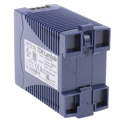 TDK-Lambda DPP Switch Mode DIN Rail Power Supply, 85 → 264V ac ac, dc Input, 24V dc dc Output, 1.3A Output, 30W