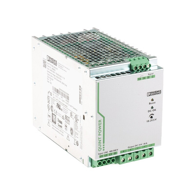 Phoenix Contact QUINT-PS/3AC/24DC/40 Switch Mode DIN Rail Power Supply, 400V ac ac Input, 24V dc dc Output, 40A Output,