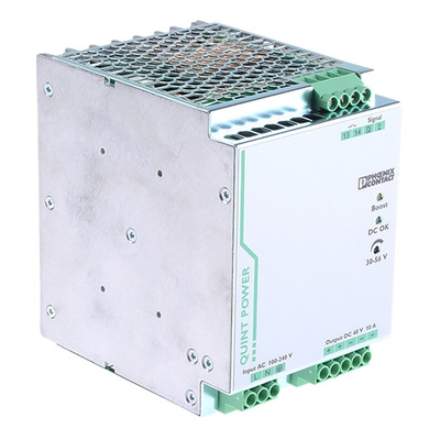 Phoenix Contact QUINT-PS/1AC/48DC/10 Switch Mode DIN Rail Power Supply, 85 → 264V ac ac Input, 48V dc dc Output,