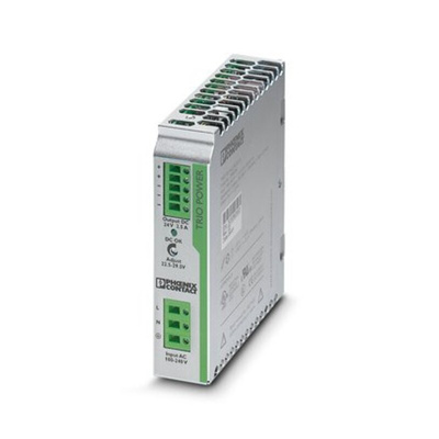 Phoenix Contact TRIO-PS/ 1AC/24DC/ 2.5 Switch Mode DIN Rail Power Supply, 85 → 264V ac ac Input, 24V dc dc