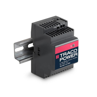 TRACOPOWER TBL Switch Mode DIN Rail Power Supply, 85 → 264V ac ac Input, 12V dc dc Output, 2.5A Output, 30W