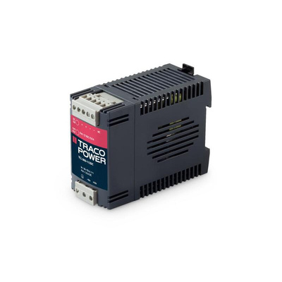 TRACOPOWER TCL-DC Switch Mode DIN Rail Power Supply, 18 → 75V dc dc Input, 24V dc dc Output, 2.5A Output, 60W