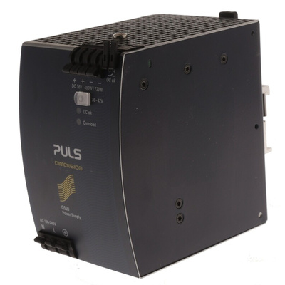 PULS DIMENSION Q Switch Mode DIN Rail Power Supply, 100 → 240V ac ac, dc Input, 36V dc dc Output, 13.3A Output,