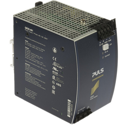 PULS DIMENSION Q Switch Mode DIN Rail Power Supply, 100 → 240V ac ac, dc Input, 48V dc dc Output, 10A Output,