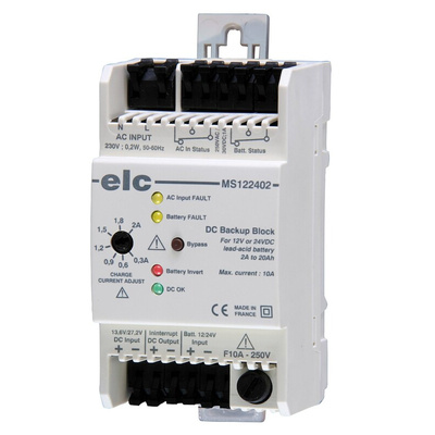 ELC Backup Module, 230V ac, 12/24V dc Output, 10A Output