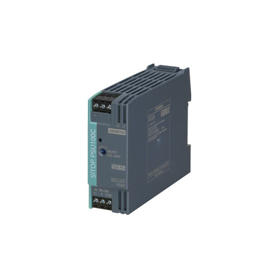 Siemens SITOP PSU100C Switch Mode DIN Rail Power Supply, 85 → 264V ac ac, dc Input, 12V dc dc Output, 2A Output,