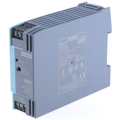 Siemens SITOP PSU100C Switch Mode DIN Rail Power Supply, 85 → 264V ac ac, dc Input, 12V dc dc Output, 2A Output,